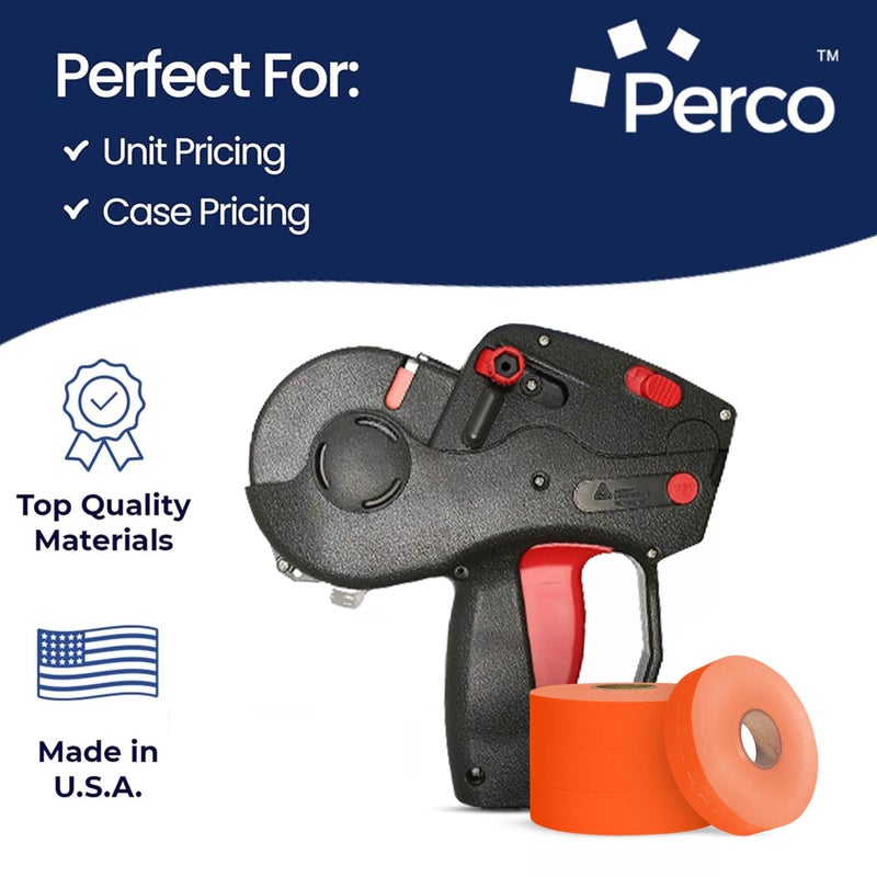 Perco Monarch 1131 Labeler Starter Kit: Includes Price Gun, 10,000 Fluorescent Red Labels, and Preloaded Inker - Image 4